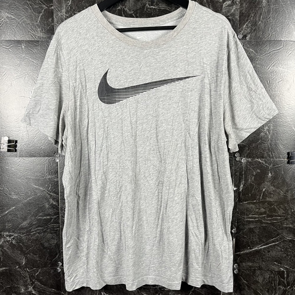 Nike Men's Grey Dri-Fit Running Shirt XL